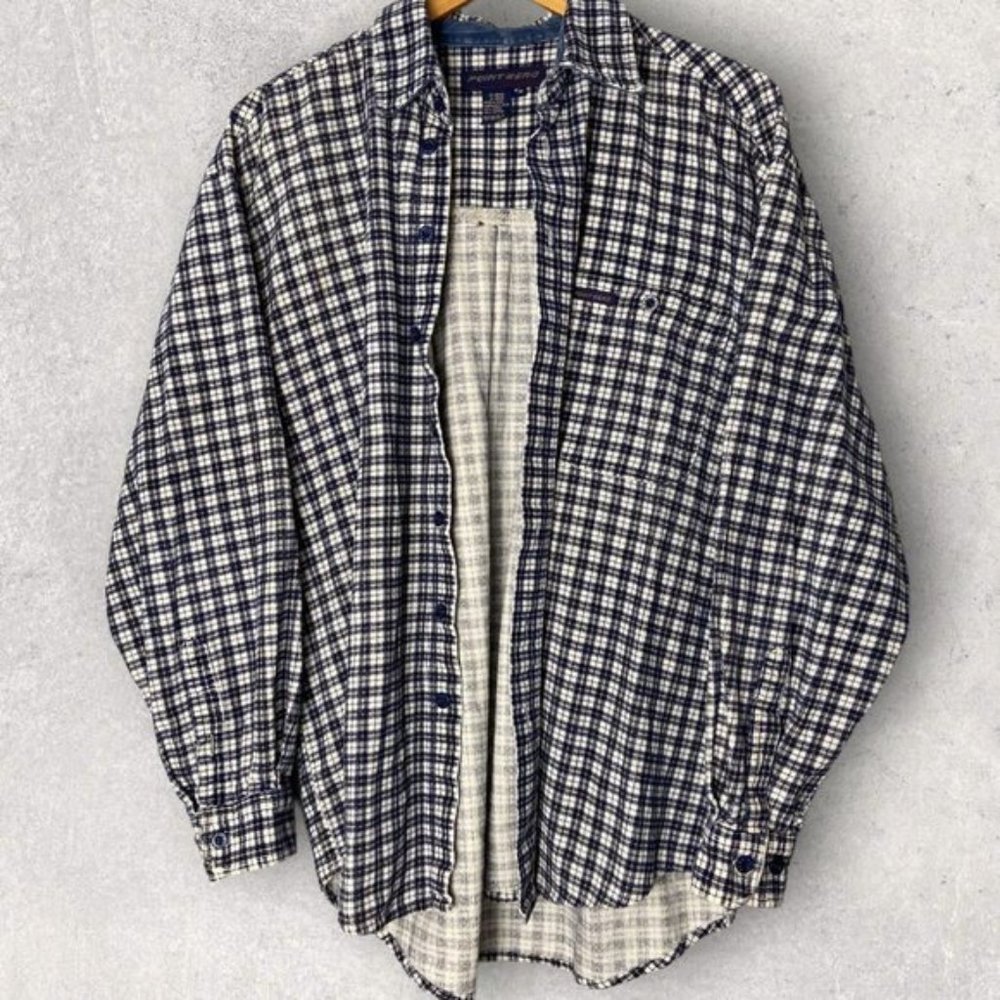 Vintage Button Down Plaid Corduroy Shacket